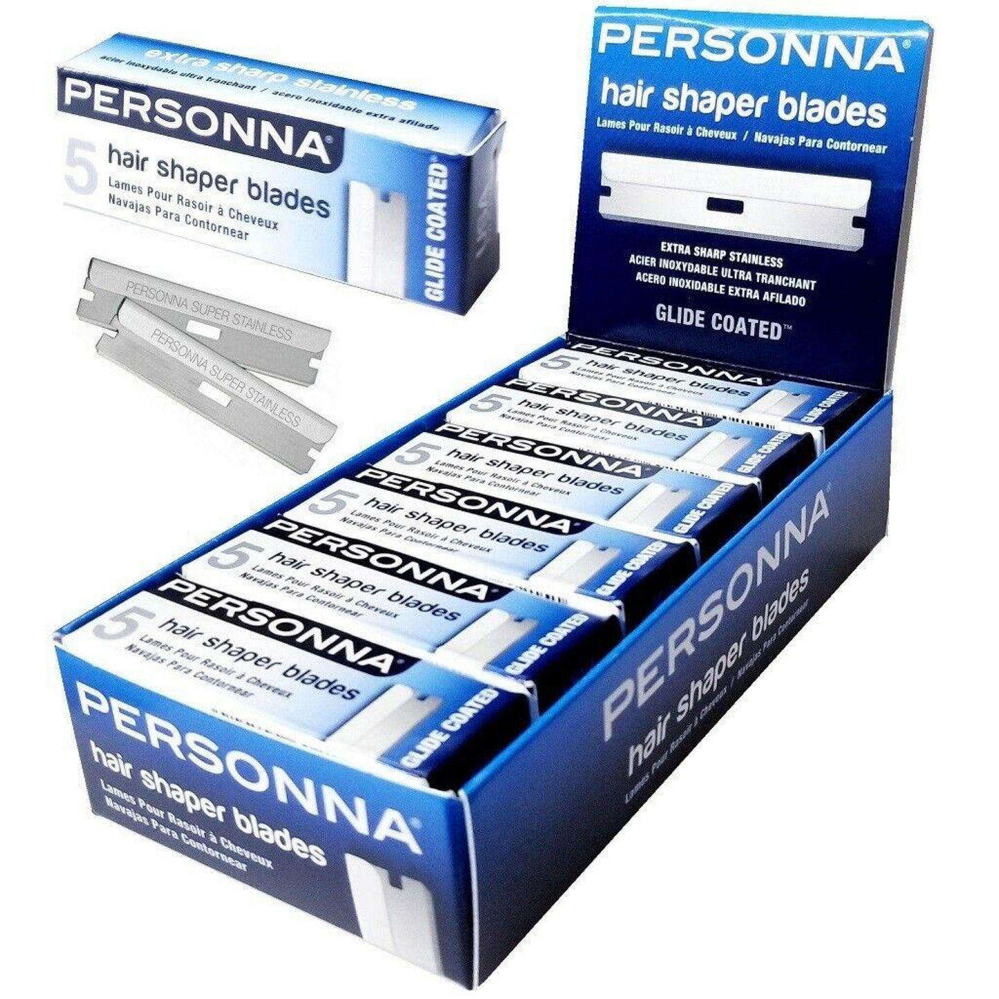 Personna Hair Shaper Blades Stainless Blade 60 Blades