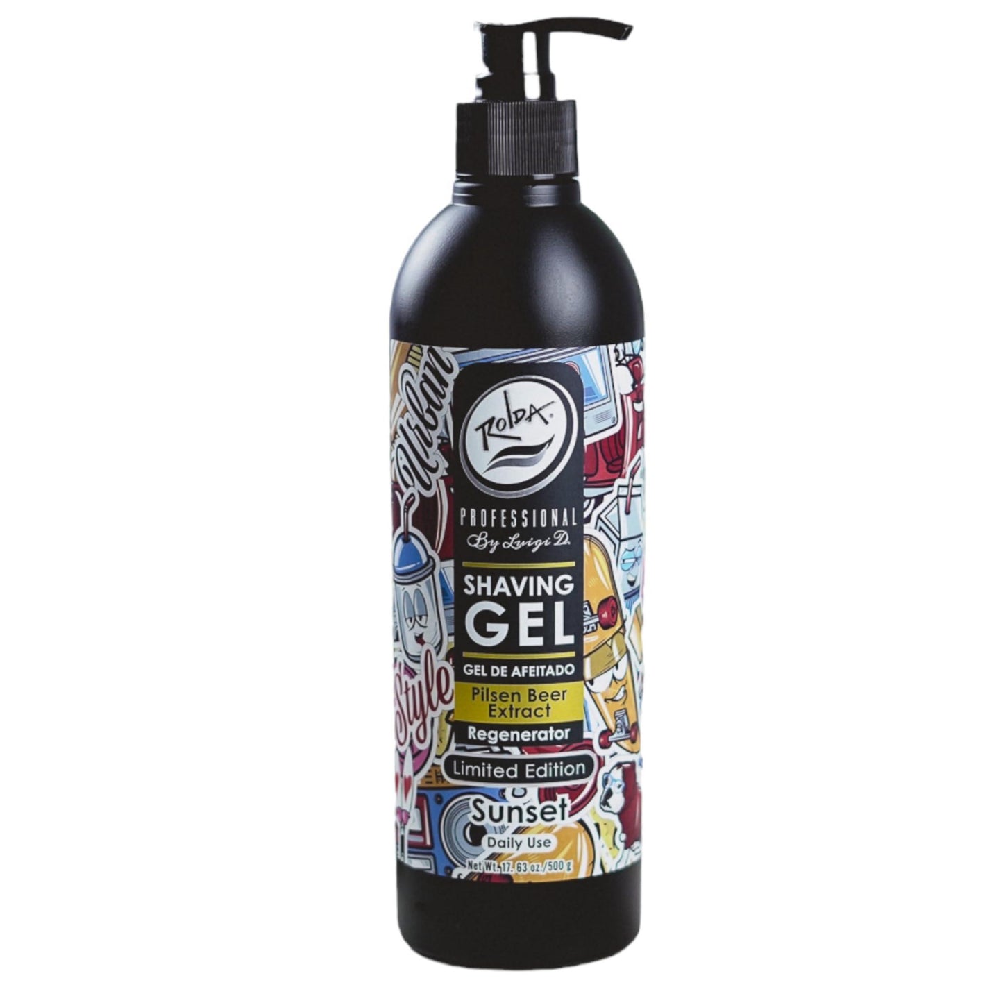 Rolda Pilsen Beer Shaving Gel For Sensitive Skin 17.63 oz