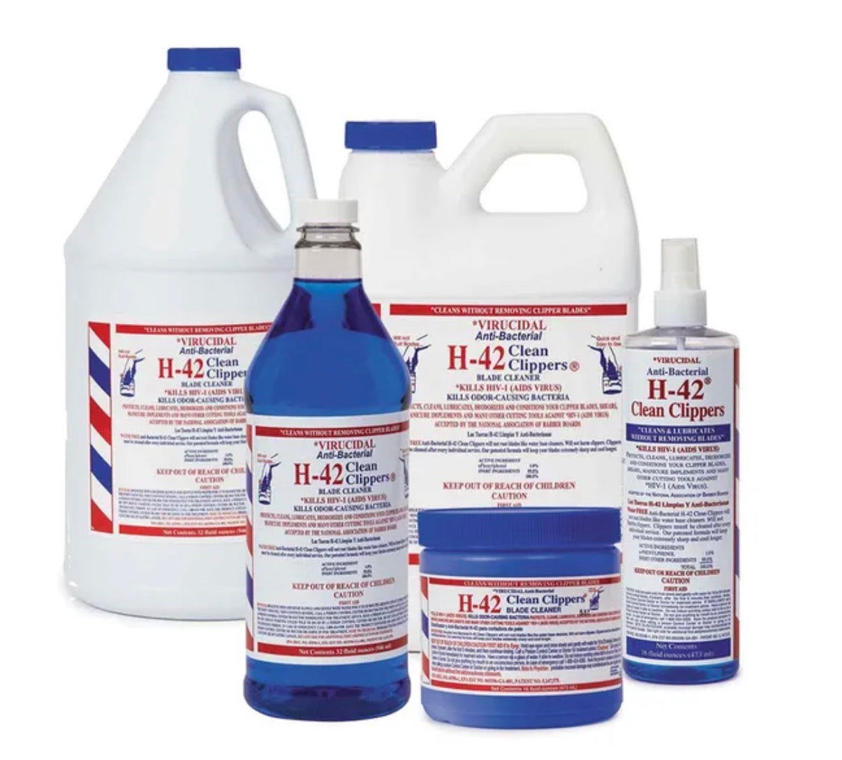 H-42 Clean Clippers Blade Cleaner Virucidal Anti-Bacterial 8oz