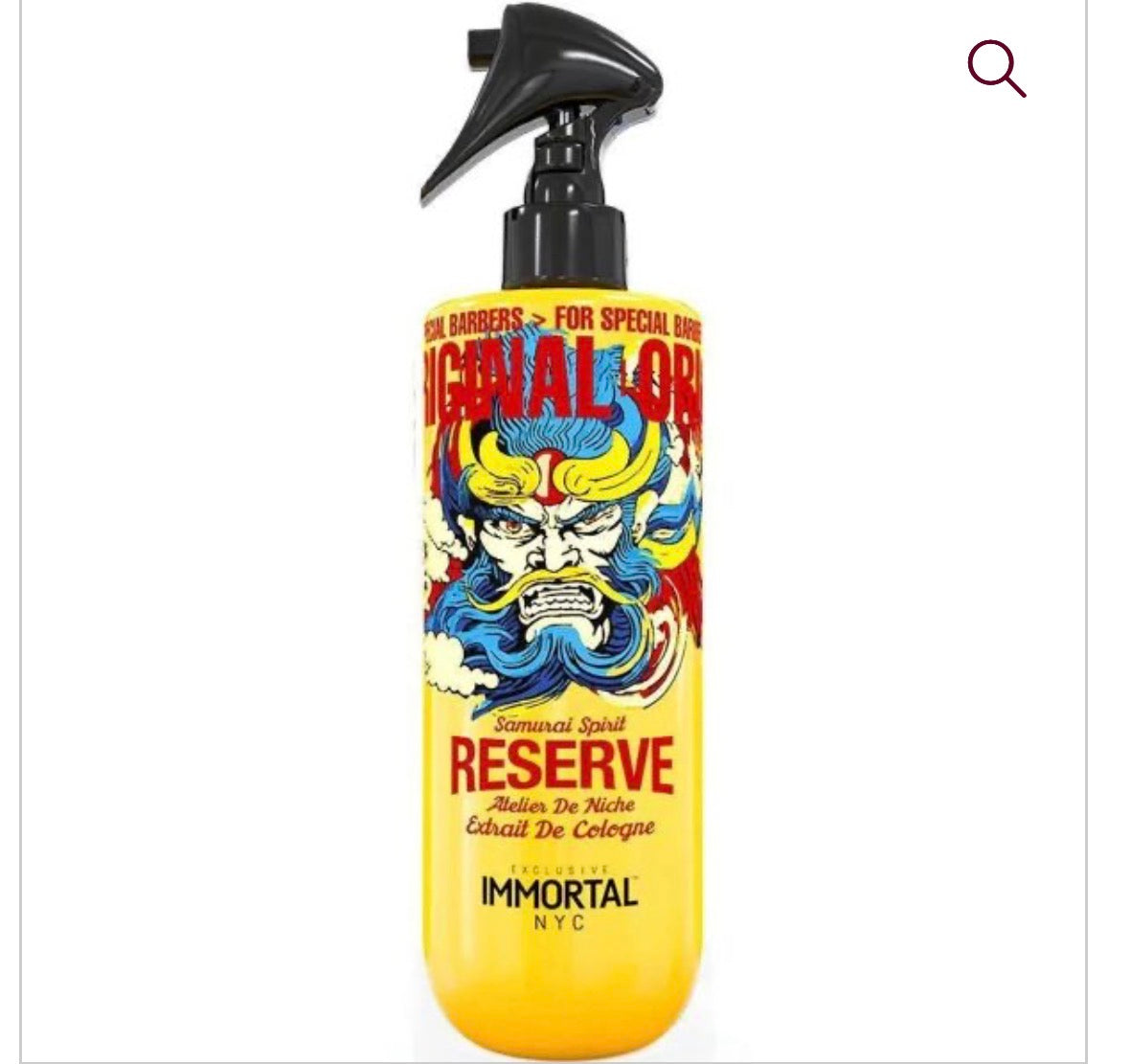 Immortal NYC Reserve Samurai Spirit Eau De Cologne 16.9 oz