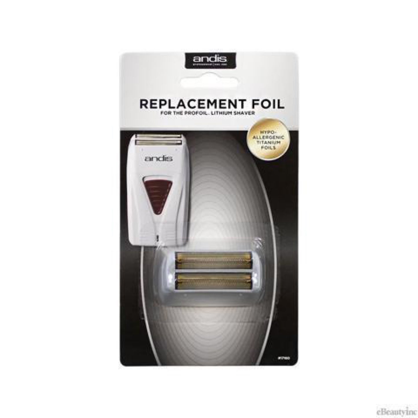 Andis 17160 Replacement Foil for Pro-Foil & Lithium Shaver - Super Soft Gold Titanium Cutters, Close & Smooth Cutting, Zero Finish with No Bumps/Irritation