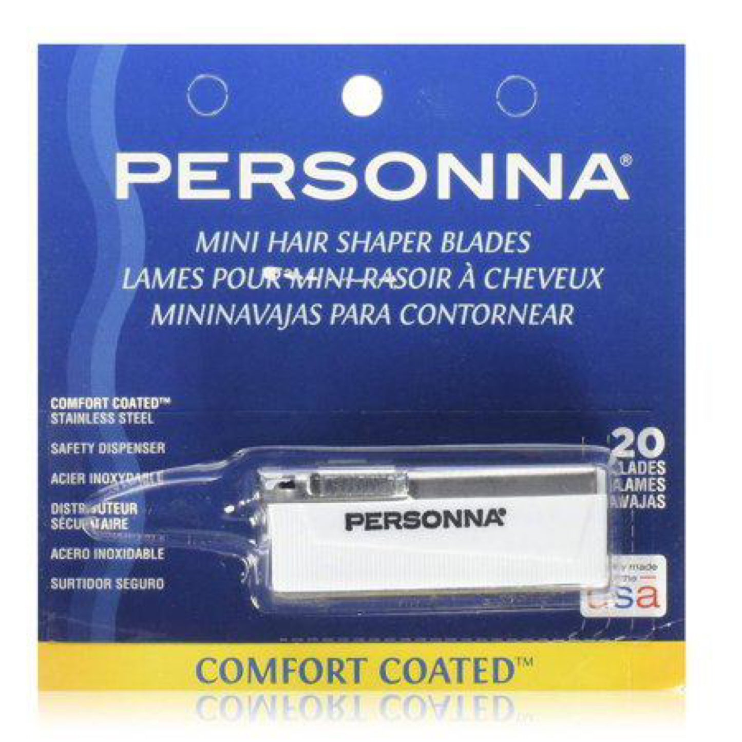 Personna Mini Hair Shaper Blades 20-pk